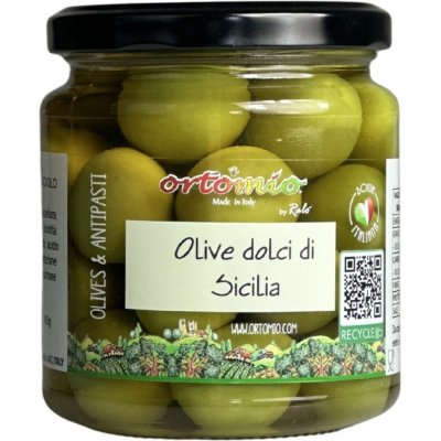Ortomio Sicilské olivy s peckou Verdolina 314 ml – Sleviste.cz