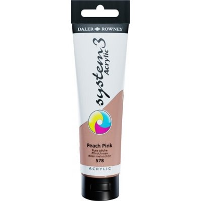 Daler Rowney System3 akrylová barva peach pink 150 ml – Hledejceny.cz