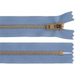 Kovový zip YKK No 5 délka 18 cm staromosazný (jeansový), střední, 231 modrá mosaz – Hledejceny.cz