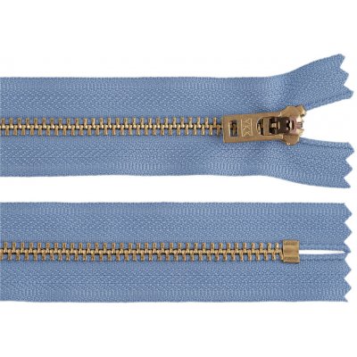 Kovový zip YKK No 5 délka 18 cm staromosazný (jeansový), střední, 231 modrá mosaz – Hledejceny.cz