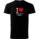 Tričko I love Děčín Nové Město černé – Sleviste.cz