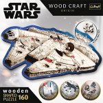 Falcon TREFL Wood Craft Origin Star Wars Millennium 160 dílků – Hledejceny.cz