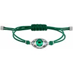 Swarovski Zelený textilní náramek s ocelovou ozdobou Power 5508535 – Sleviste.cz