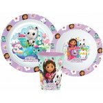 Stor Sada plastového nádobí Gábinin kouzelný domeček s hrnkem BPA free sada 3 ks – Zboží Mobilmania