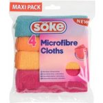 Söke Microfibre Cloths víceúčelová utěrka z mikrovlákna 30 x 30 cm 4 ks – Zboží Dáma