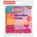 Söke Microfibre Cloths víceúčelová utěrka z mikrovlákna 30 x 30 cm 4 ks – Zbozi.Blesk.cz