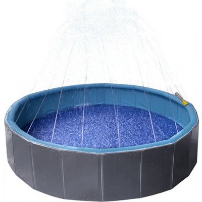 Karlie-Flamingo Sprinkle bazén pro psy modrý/tmavě šedý 120 x 30 cm – Sleviste.cz