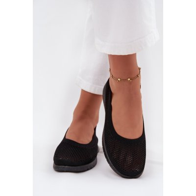 Boto dámské síťované baletky ve sportovním stylu Virella černá bílá – Zboží Mobilmania