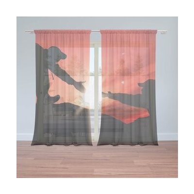 Sablio Záclony Horolezci: 2ks 150x250cm – Hledejceny.cz