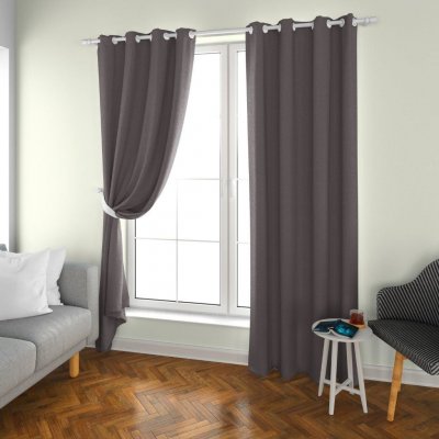 Světle šedý závěs OXFORD 140x250 cm Zavěšení: Řasící páska – Hledejceny.cz