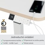 Leitz Ergo výškově nastavitelný elektrický stůl s připomínačem vstávání 65340001 – Sleviste.cz