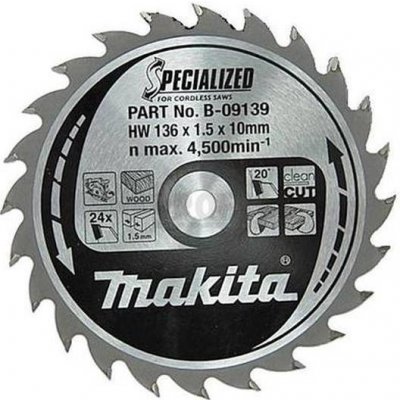 Makita B-09139 pilový kotouč 136x10 24 Z – Zbozi.Blesk.cz