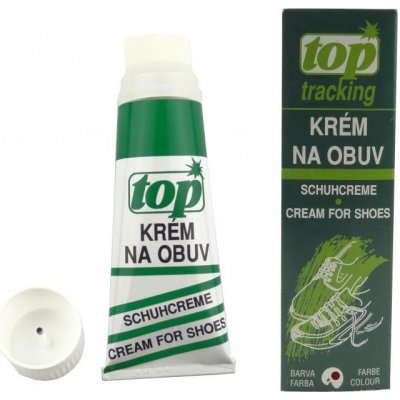 TOP Tracking krém na obuv 75ml s aplikátorem hnědá – Zboží Mobilmania