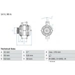 generátor BOSCH 0 986 041 530