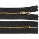 Kovový zip No 4 délka 20 cm kalhotový - černá – Zboží Mobilmania