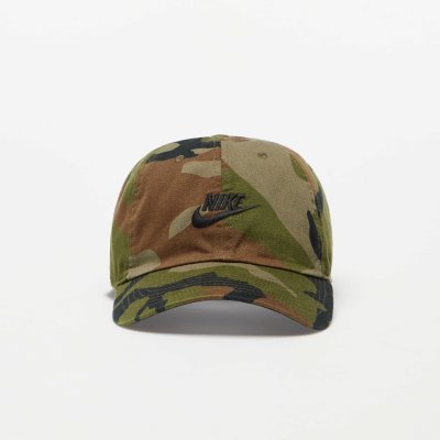 Nike NSW H86 Futura Wash Camo Cap Medium Olive/ Black