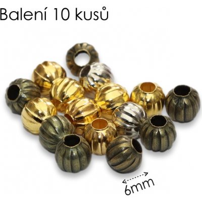 Kovové kuličky-směs, 6mm (10ks) – Sleviste.cz