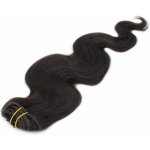 Clip in vlasy 51cm vlnité - přírodní černá – Zboží Mobilmania