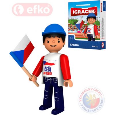 Efko IGRÁČEK Fanda hokejová figurka 7,5cm v krabičce stavebnice – Hledejceny.cz