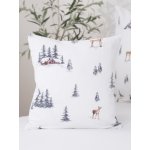 MKLuzkoviny.cz flanel Zimní les 40 x 40 cm – Sleviste.cz