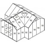 Vitavia Náhradní prosklení pro skleník Vitavia Sirius PC 4 mm LG3048 – Zboží Dáma
