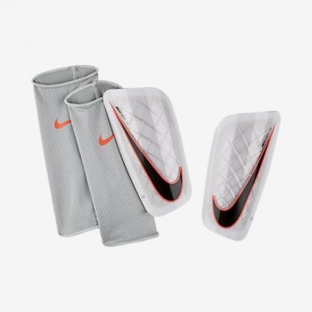 Nike Mercurial lite Shin Guards White/Orange