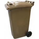 Meva Popelnice plastová 240 l hnědá s kolečky 0005-5 – Sleviste.cz
