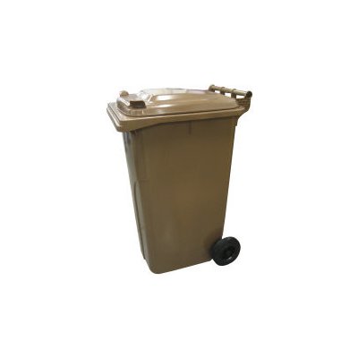 Meva Popelnice plastová 240 l hnědá s kolečky 0005-5 – Sleviste.cz