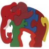Dřevěná hračka Drewmax 090751 puzzle Velký slon