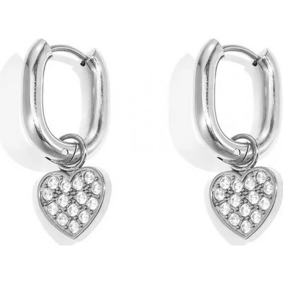 ORNAMENTI Náušnice Heart Parfait silver OOR800178