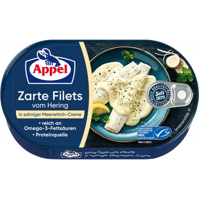 Appel Filety sleďové ve smetanovo křenové omáčce 200 g – Zboží Dáma