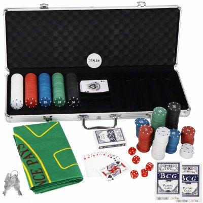 Springos Poker set v alu kufříku 500 žetonů KG0023 – Zbozi.Blesk.cz