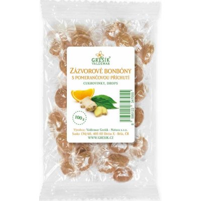 Grešík Zázvorové bonbóny s pomerančovou příchutí 100 g – Hledejceny.cz