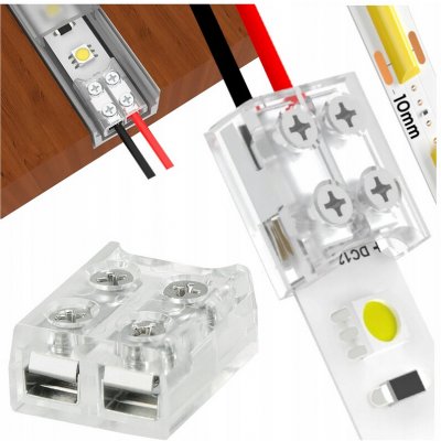 Berge Konektor pro COB 10mm LED pásky páskový kabel BZ003 – Zboží Dáma