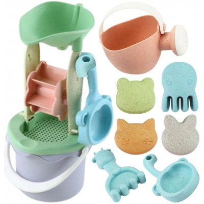 NOVA BEATA KOZICKA WOOPIE GREEN Písková sada v kbelíku s navijákem 9 ks – Sleviste.cz