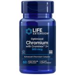 Life Extension Optimized Chromium with Crominex 3+ 60 vegetariánská kapsle 500 mcg – Hledejceny.cz