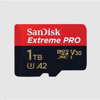 SanDisk Extreme PRO 1TB microSDXC 200R/140W + adaptér SDSQXCD-1T00-GN6MA