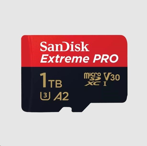 SanDisk Extreme PRO 1TB microSDXC 200R/140W + adaptér SDSQXCD-1T00-GN6MA od  2 790 Kč - Heureka.cz