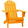Zahradní židle a křeslo VidaXL Zahradní židle Adirondack masivní jedlové dřevo oranžové