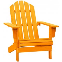 VidaXL Zahradní židle Adirondack masivní jedlové dřevo oranžové