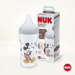 Nuk Perfect Match láhev Mickey s kontrolou teploty šedá 260ml – Sleviste.cz