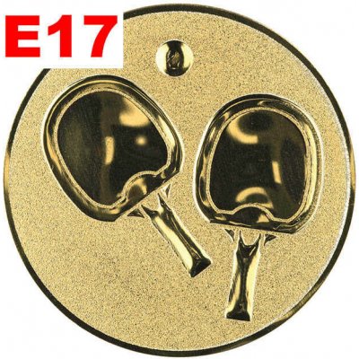 Emblém E17 STOLNÍ TENIS umístění na sportovní pohár nebo medaili 50 mm – Sleviste.cz