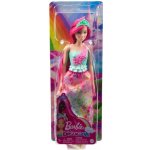 Barbie Kouzelná princezna růžové vlasy a zelená korunka – Zboží Dáma