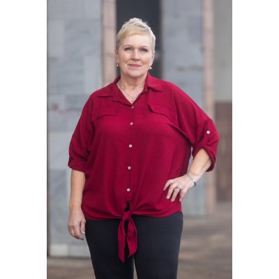 Košile s vázáním WISH Bílá – Sleviste.cz