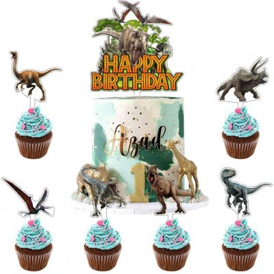 Zápich do dortu dinosauři 7ks - Cakesicq – Zboží Mobilmania