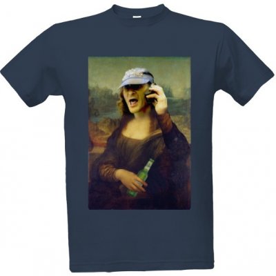 Tričko s potiskem Mona Kára pánské denim – Zboží Dáma