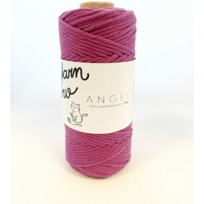 YarnMellow Macramé šňůry Angel 5mm Švestková (Rozčesávací příze macramé YarnMellow Angel 5mm Švestková. Je ze 100% recyklované bavlny a najdete ji u nás v mnoha odstínech. Dá se snadno rozčesat, hodí – Zboží Mobilmania