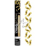 konfety vystřelovací 40cm proužky zlaté – Zboží Dáma