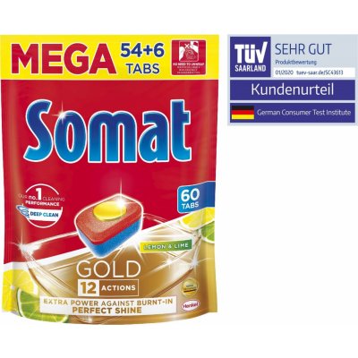 Somat Gold Lemon&Lime tablety do myčky 60 ks – Zbozi.Blesk.cz