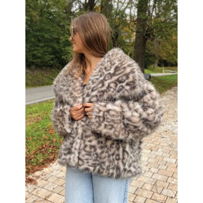 Dámsky leopardí teplý kožuch T1 – Hledejceny.cz